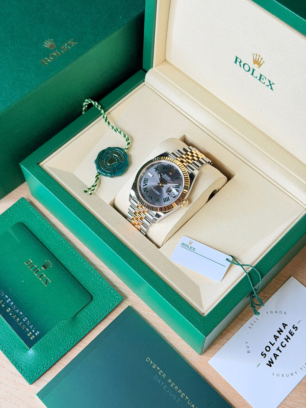Rolex Datejust 41 Wimbledon Fluted Jubilee 2025