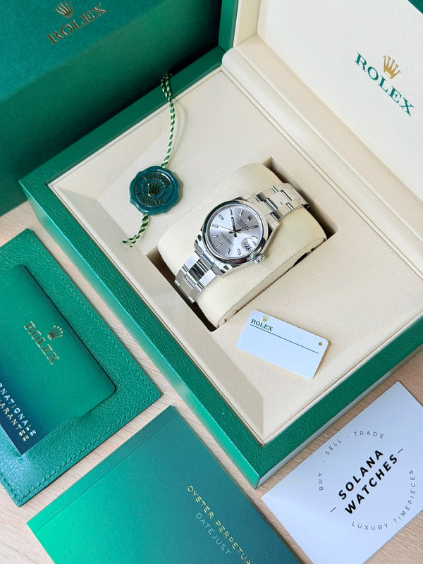 Rolex Datejust 31 Silver Smooth Oyster 2026