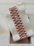 Rolex Day Date 40 Rose Gold Chocolate Baguette Diamonds Dial 2023