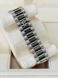 Rolex Day-Date 40 White Gold Silver Baguette Dial, Diamonds Bezel 2023