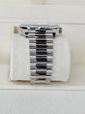 Rolex Day-Date 40 White Gold Silver Baguette Dial, Diamonds Bezel 2023
