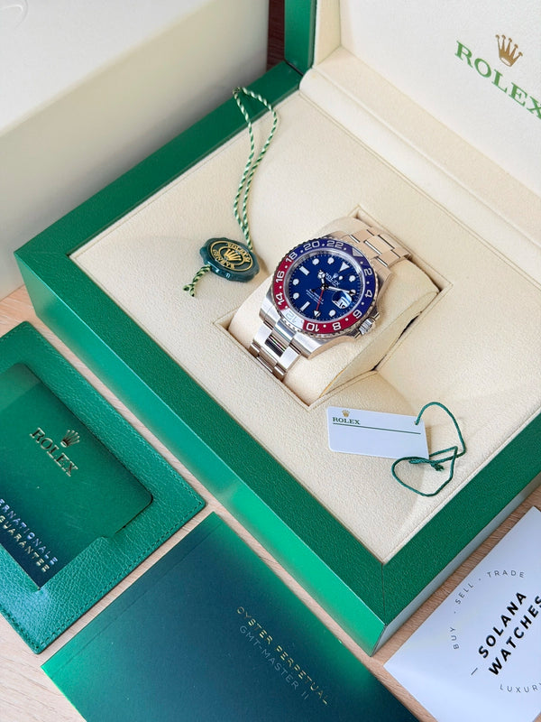 Rolex GMT Master II White Gold Pepsi 2023