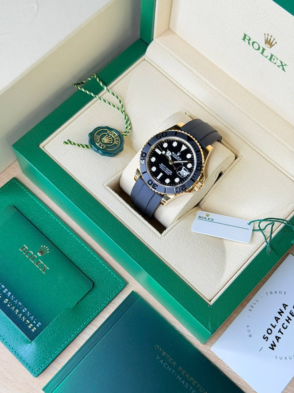 Rolex Yacht Master 42 Yellow Gold Oysterflex 2023