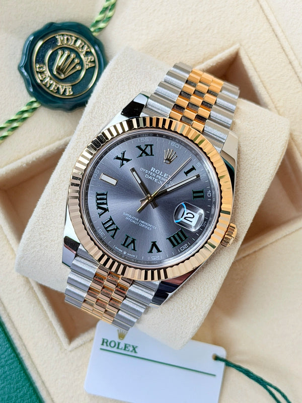 Rolex Datejust 41 Wimbledon Fluted Jubilee 2023