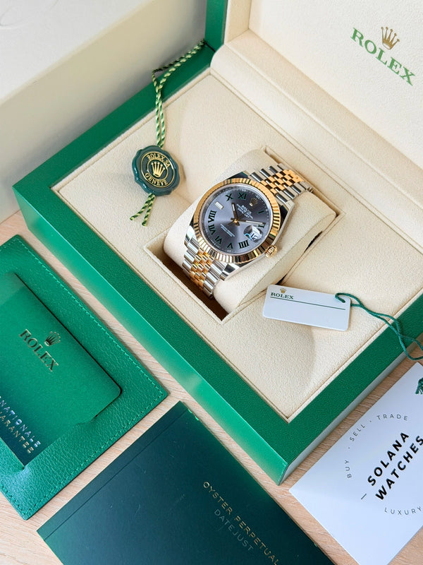 Rolex Datejust 41 Wimbledon Fluted Jubilee 2023