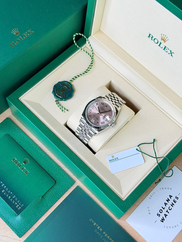 Rolex Datejust 36 Pink Roman Diamonds Fluted Jubilee 2026