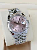 Rolex Datejust 36 Pink Roman Diamonds Fluted Jubilee 2026