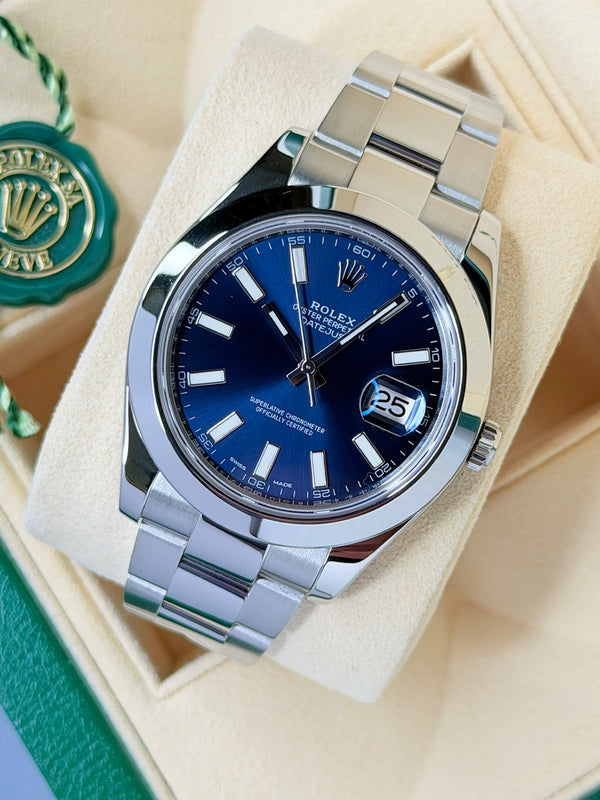 COMING SOON Rolex Datejust 41 Blue Smooth Oyster 2017