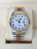 Rolex Datejust 36 White Roman Fluted Jubilee 2003