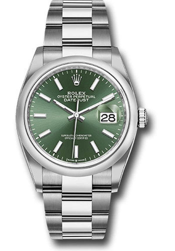 COMING SOON Rolex Datejust 36 Mint Green Smooth Oyster 2023