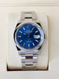 Rolex Datejust 36 Blue, Smooth, Oyster 2026