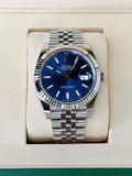 Rolex Datejust 41 Blue Fluted Jubilee 2025