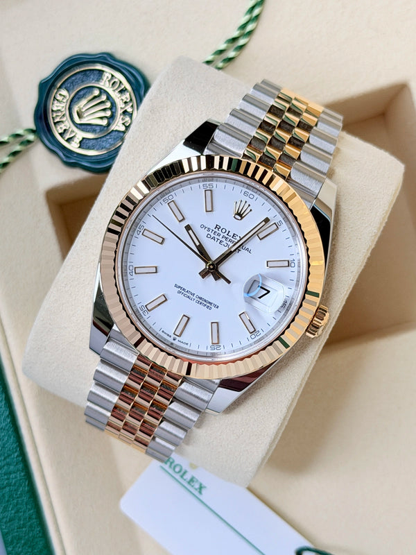Rolex Datejust 41 White Fluted Jubilee 2026