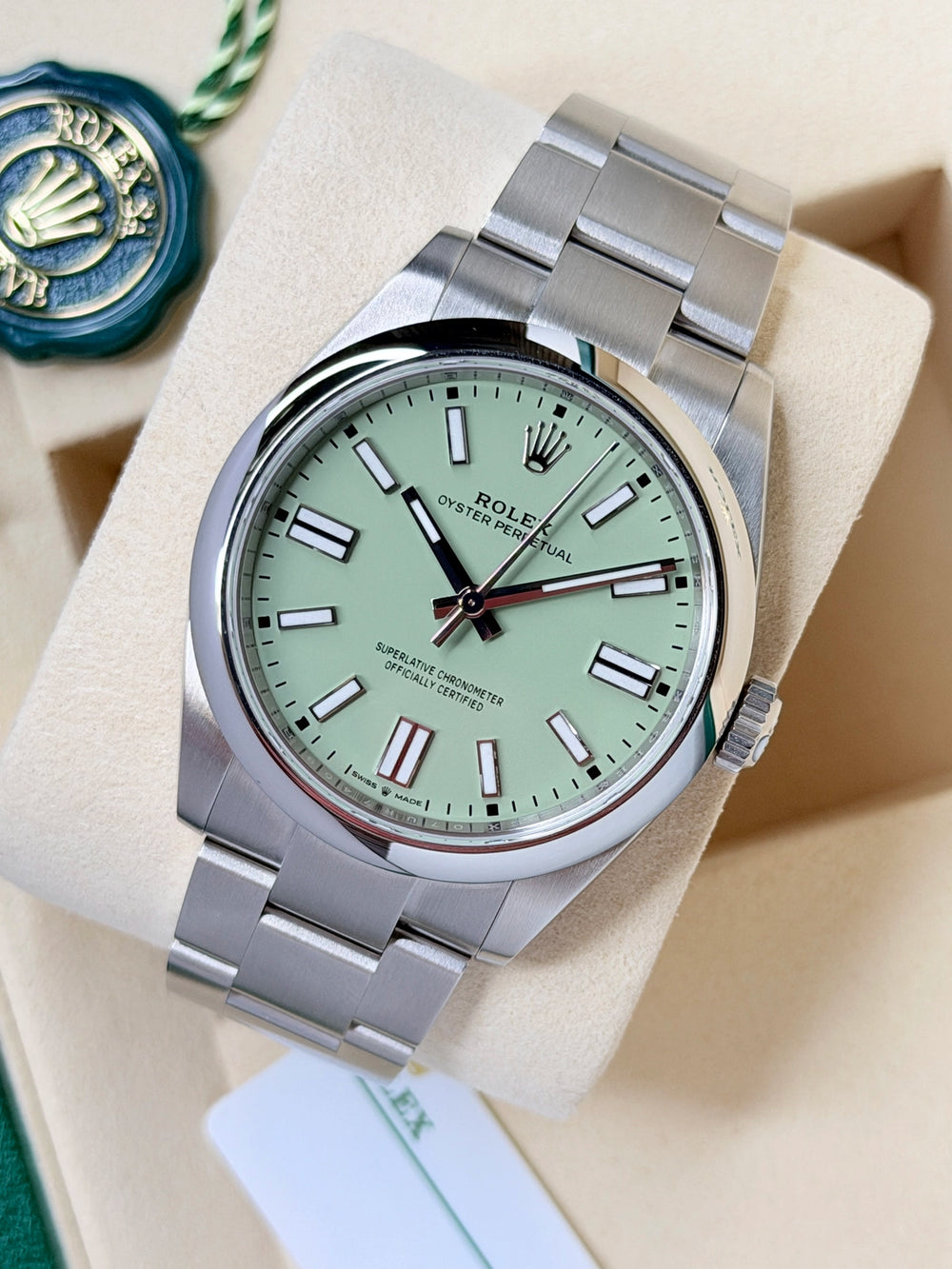 Rolex Oyster Perpetual 41 Pistachio 2025